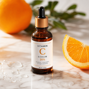 Vitamin C serum for skin brightening