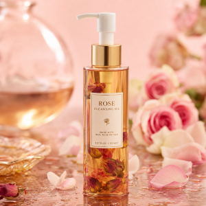 rose cleansing oil makeup removal